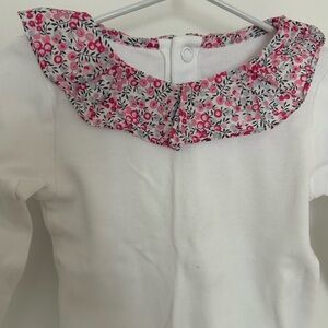 Jacadi onesie liberty floral collar